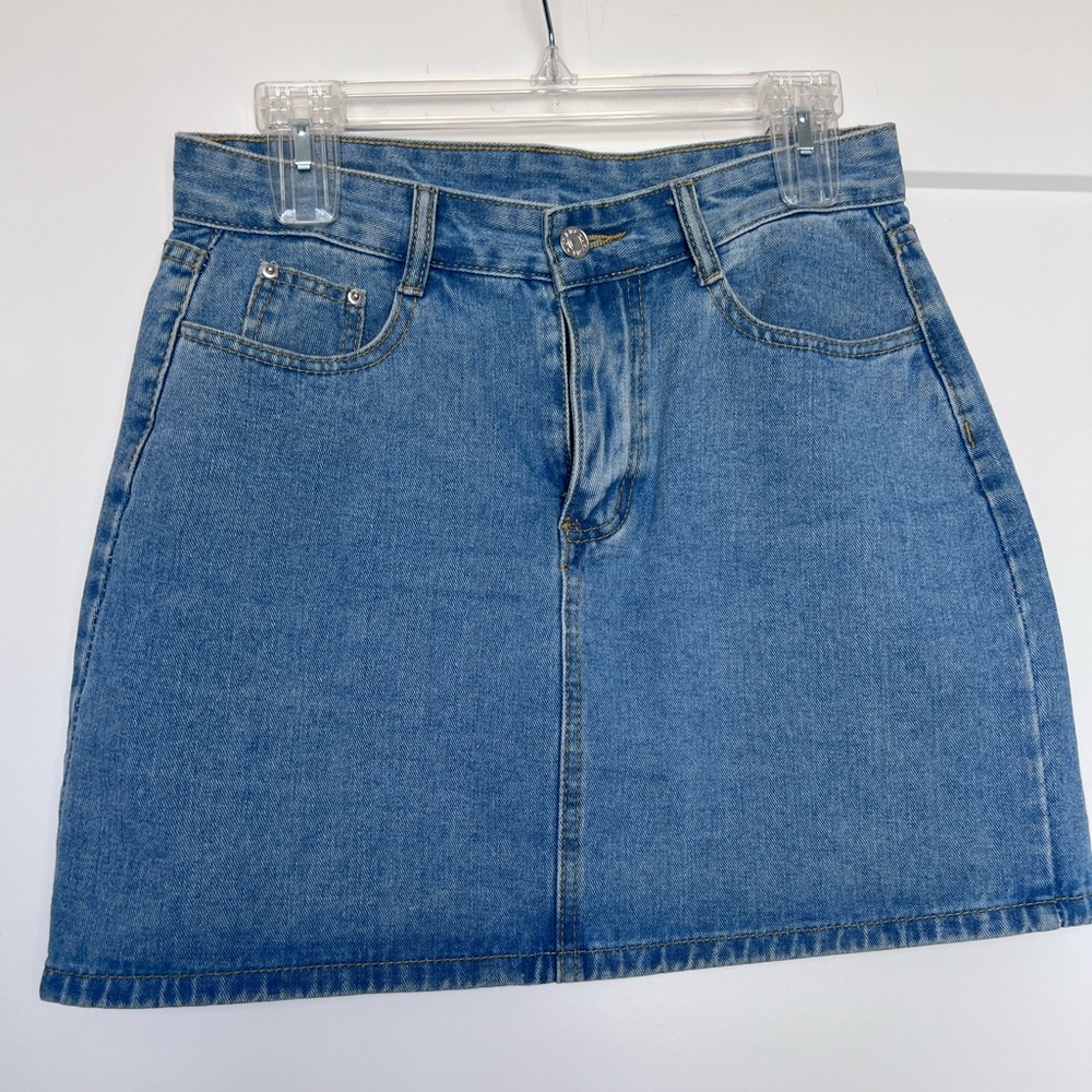jean skirt